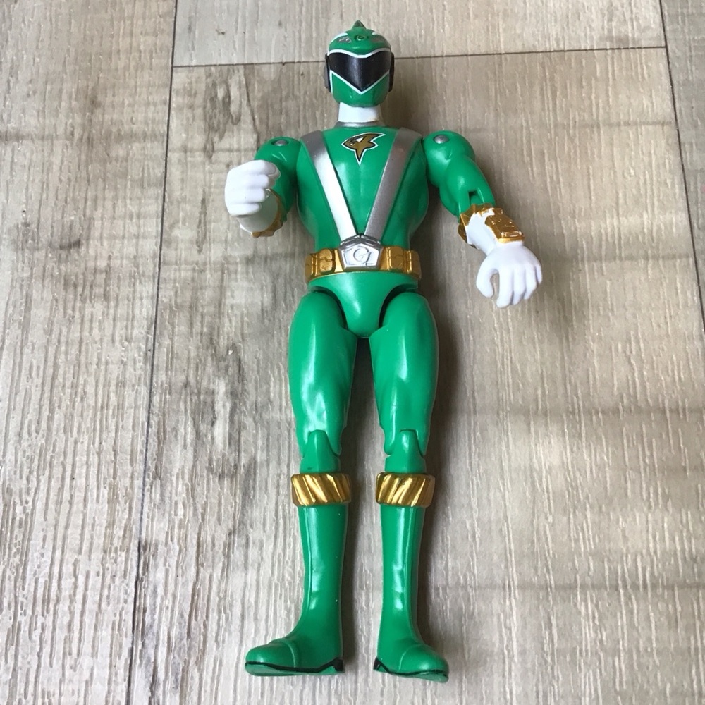 5” 2009 Bandai Power Rangers RPM Full Throttle Green Eagle Ranger action figure.